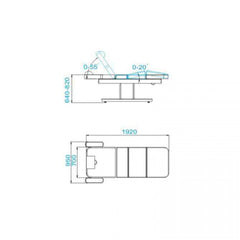 Elektrinis masažo / SPA stalas - lova Azzurro 805 (latte)