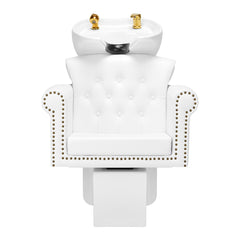 Kirpyklos plautuvė Gabbiano Berlin (balta, aukso)