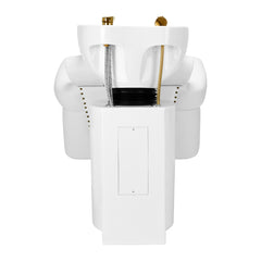 Kirpyklos plautuvė Gabbiano Berlin (balta, aukso)