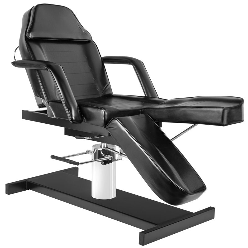 Hidraulinė kosmetologinė kėdė - gultas pedikiūrui 210C (juoda)