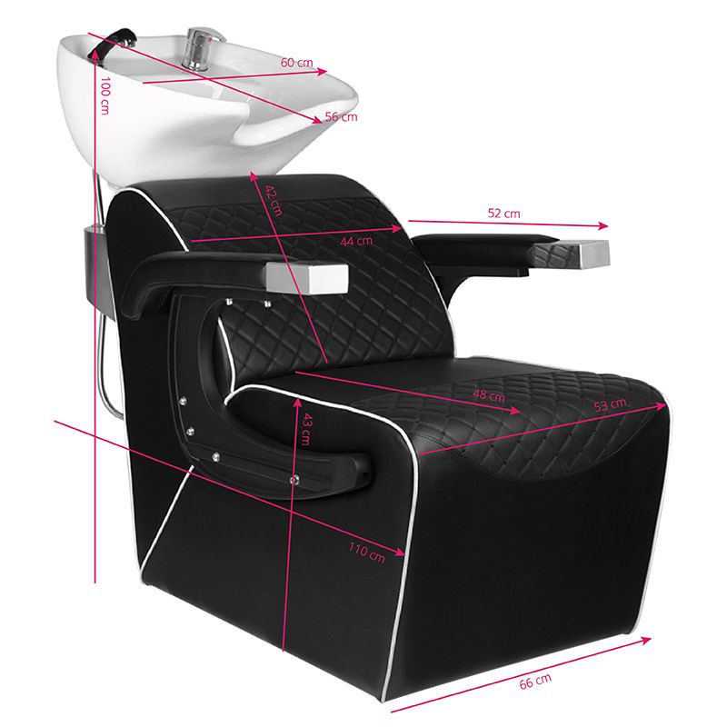 Kirpyklos plautuvė GABBIANO LORENZO (juoda)