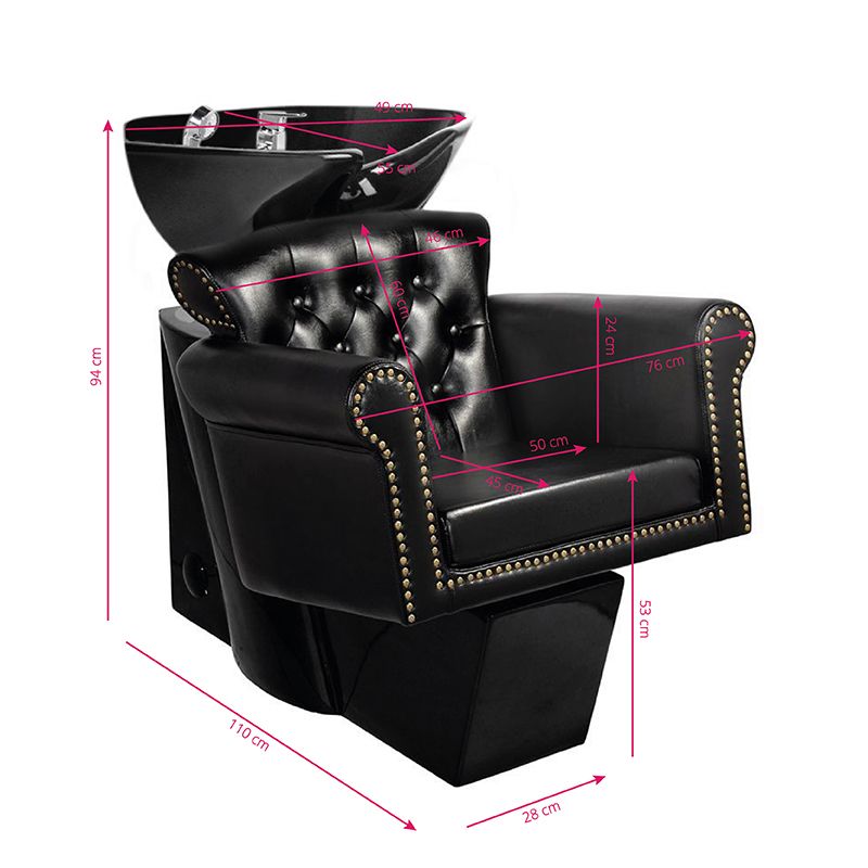 Kirpyklos plautuvė GABBIANO BERLIN (juoda/juodas dubuo)