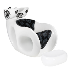 Kirpyklos plautuvė GABBIANO Malwa (balta)