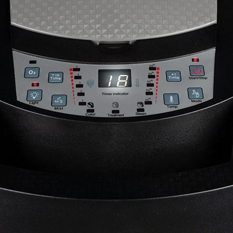 Plaukų drėkintuvas-sauna su ozonu ant stovo 408D Sidabrinis