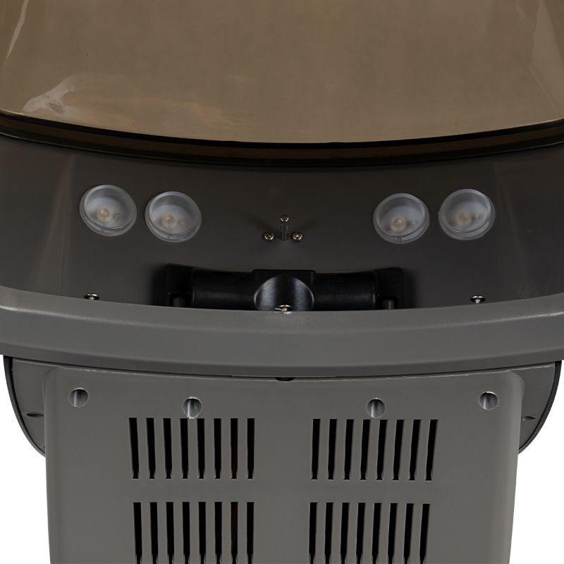 Plaukų drėkintuvas-sauna su ozonu ant stovo 408D Sidabrinis