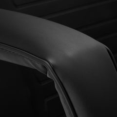 Kosmetologinis gultas 557G su porankiais, juodas su auko sp. apdaila