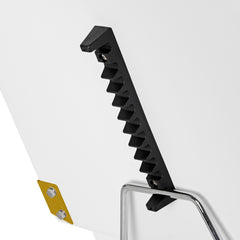 Kosmetologinis gultas 557G su porankiais, baltas su auko sp. apdaila