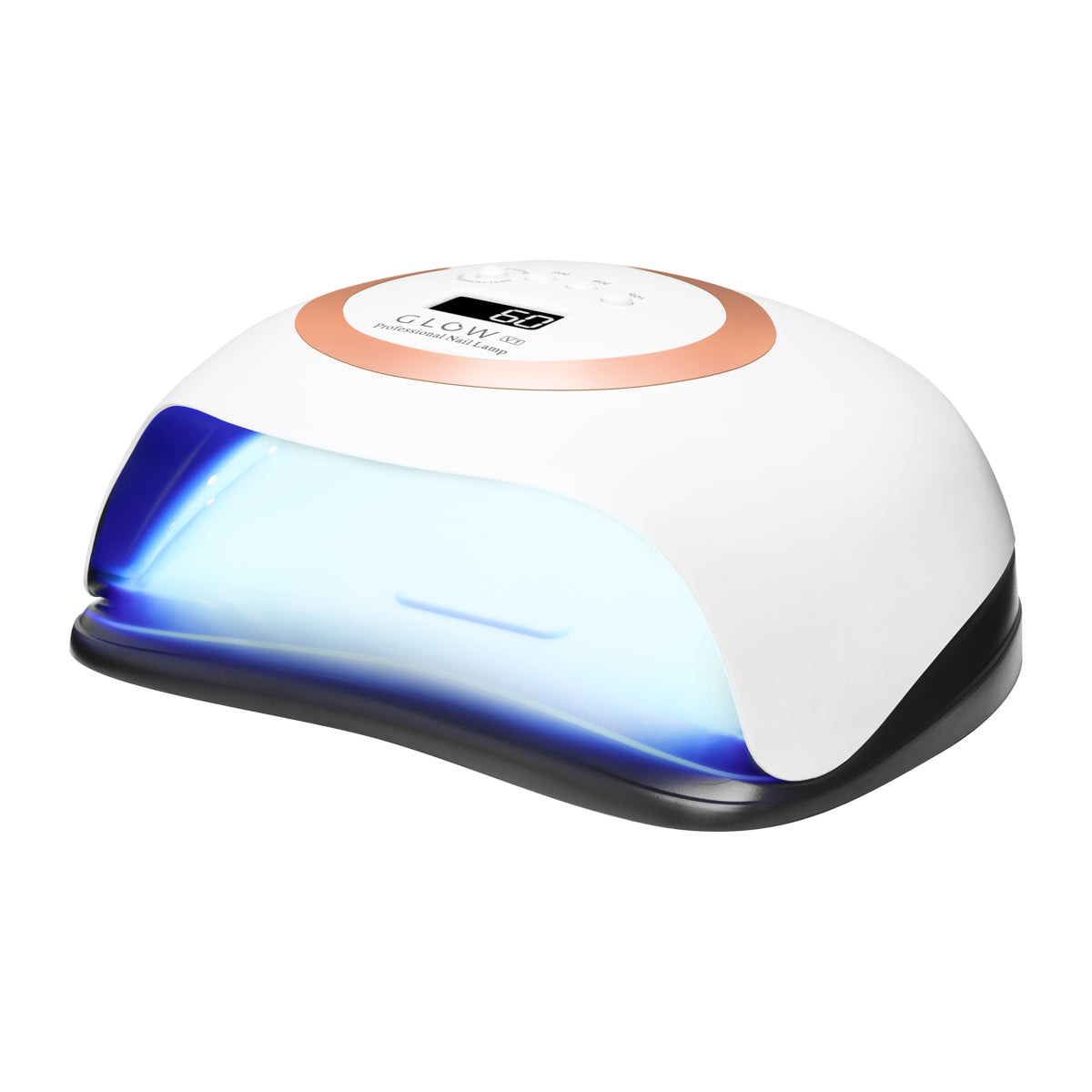 Manikiūro lempa UV LED Glow V1 168W (balta,aukso spalvos)