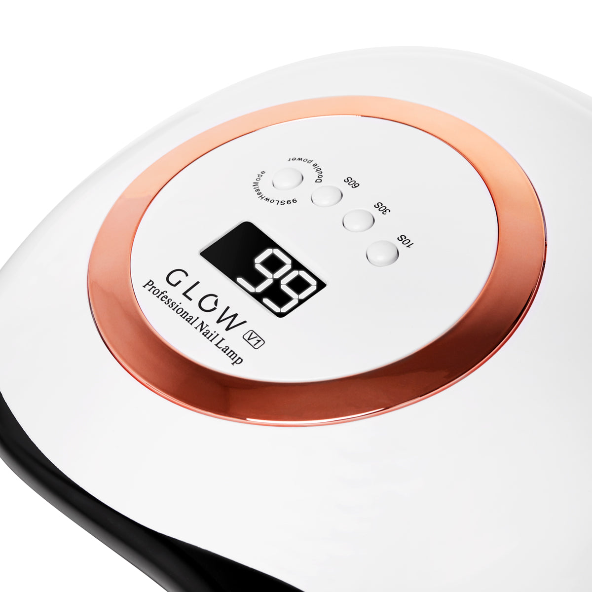 Manikiūro lempa UV LED Glow V1 168W (balta,aukso spalvos)