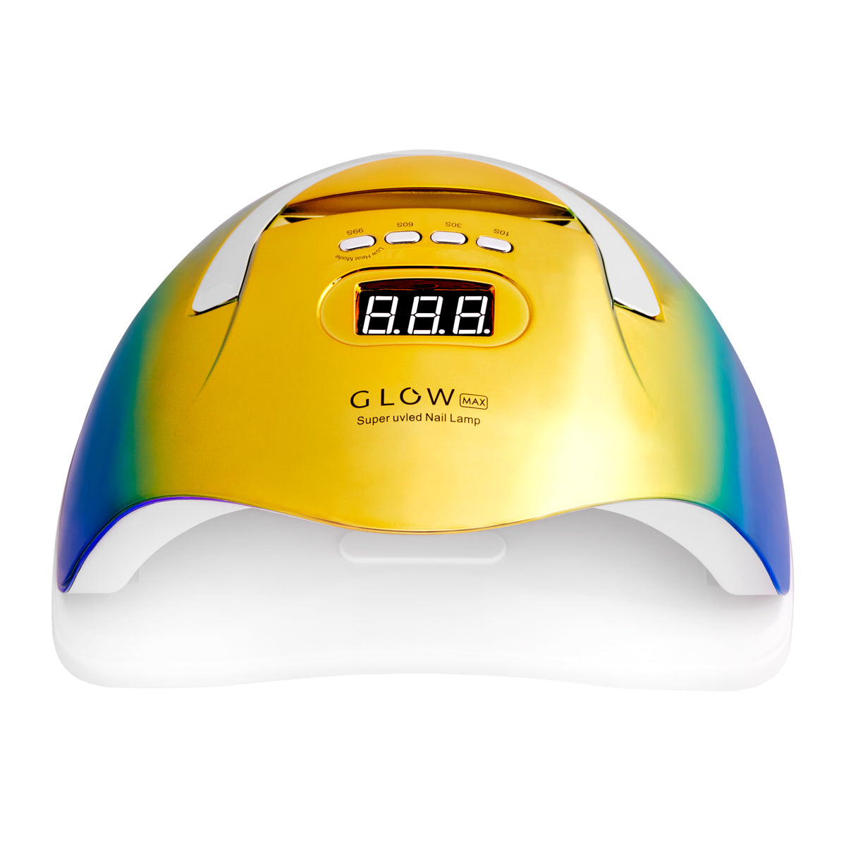 Profesionali UV/LED nagų lempa manikiūrui GLOW F2 ZN 220W, auksinės/mėlynos spalvos