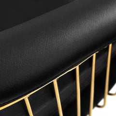 Gabbiano kirpyklos plautuvė Lille (juoda - auksas)