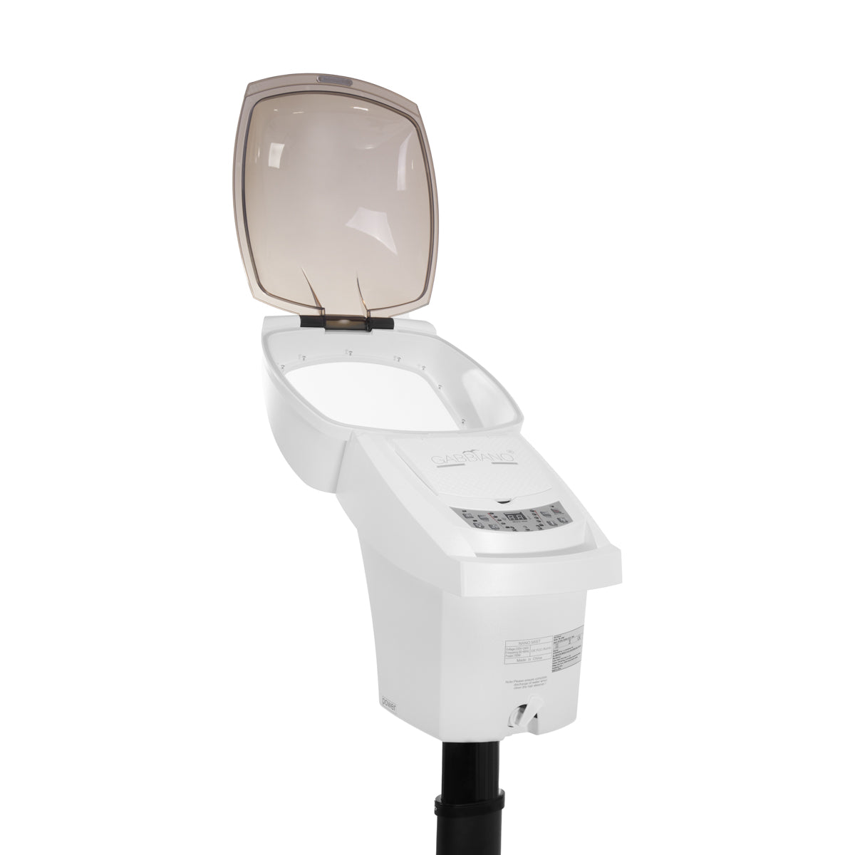 Profesionalus pastatomas plaukų drėkintuvas-vapazonas su aktyviuoju ozonu GABBIANO 408D (balta)