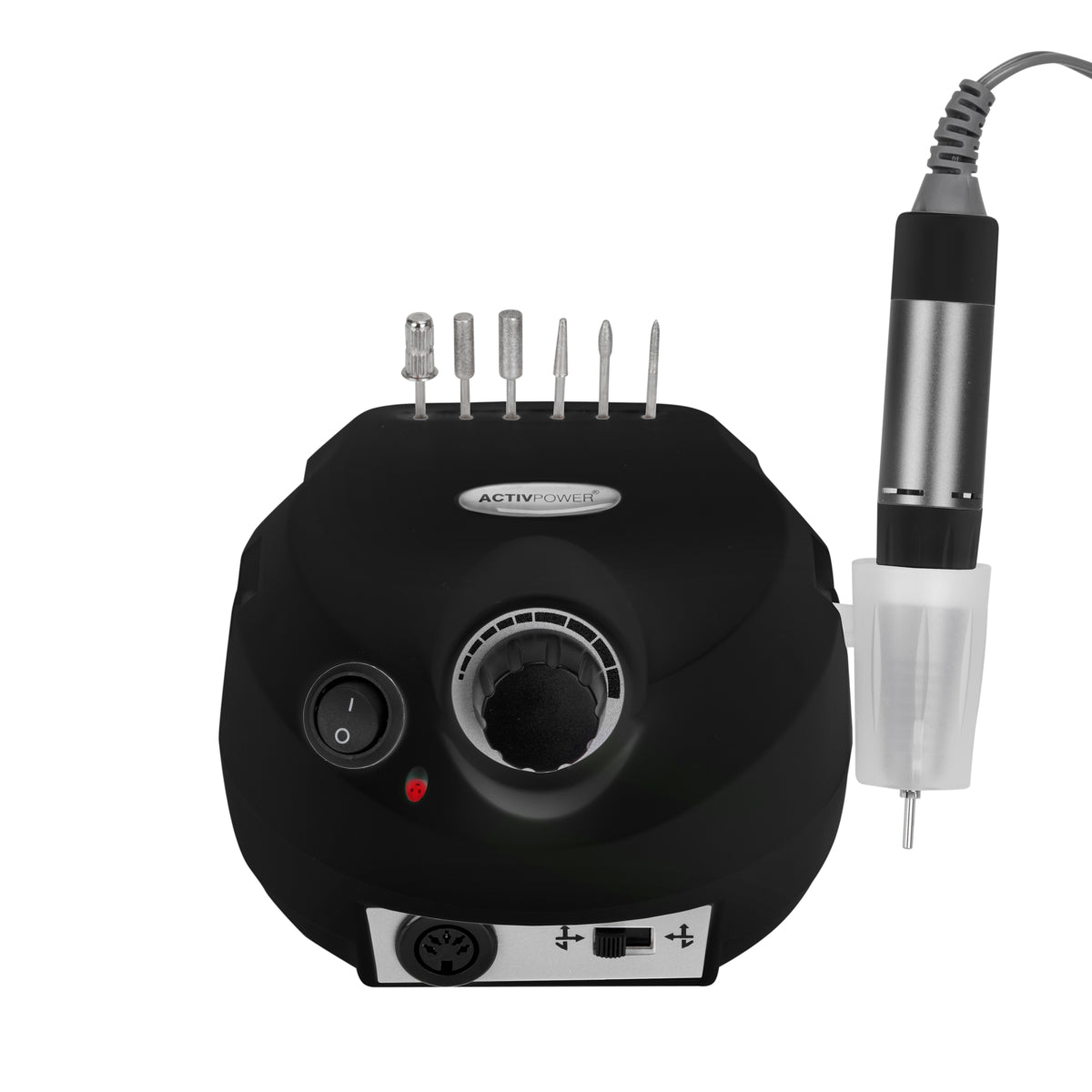 Profesionali nagų freza ACTIV POWER (65W), J202 (juoda)