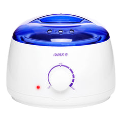 Profesionalus vaško šildytuvas skardinėms ir granulėms IWAX 100, 400ML, 100W (baltos spalvos)