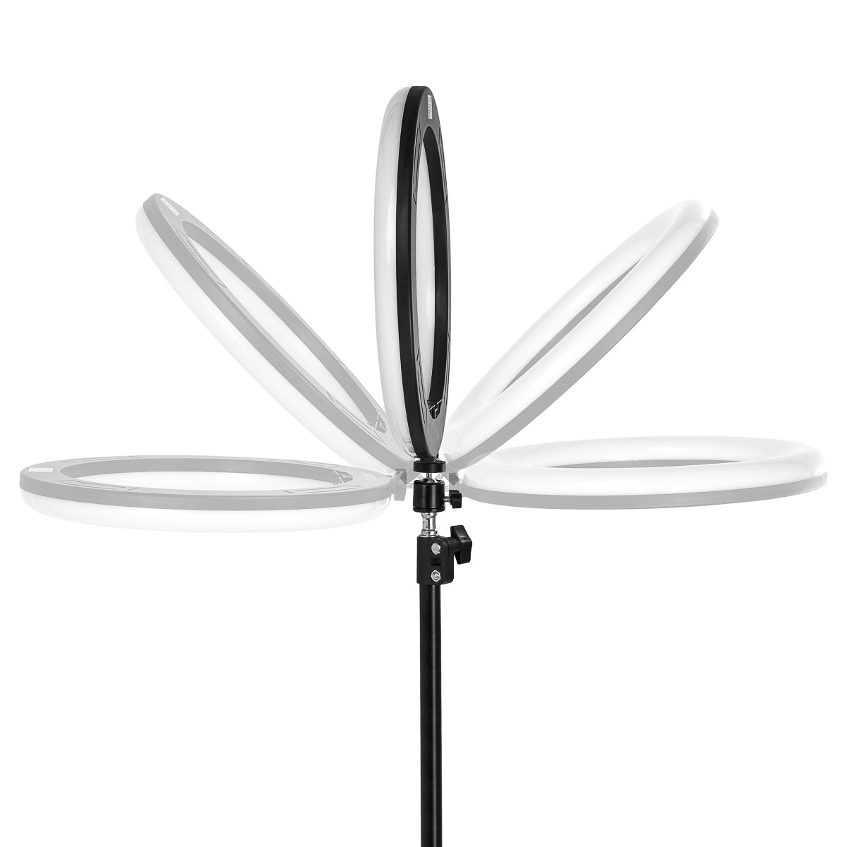 ŽIEDINĖ LEMPA SU STOVU, GLOW 10″, 10W