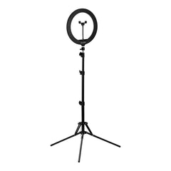 ŽIEDINĖ LEMPA SU STOVU, GLOW 13″ RGB, 10W (su galimybe pasirinkti apšvietimo spalvą)