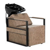 Gabbiano kirpyklos plautuvė Modena (sendinta ruda oda)