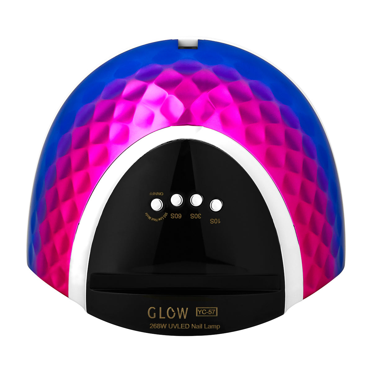 Profesionali UV/LED nagų lempa manikiūrui Glow YC57 RN (mėlyna/rožinė) 268W