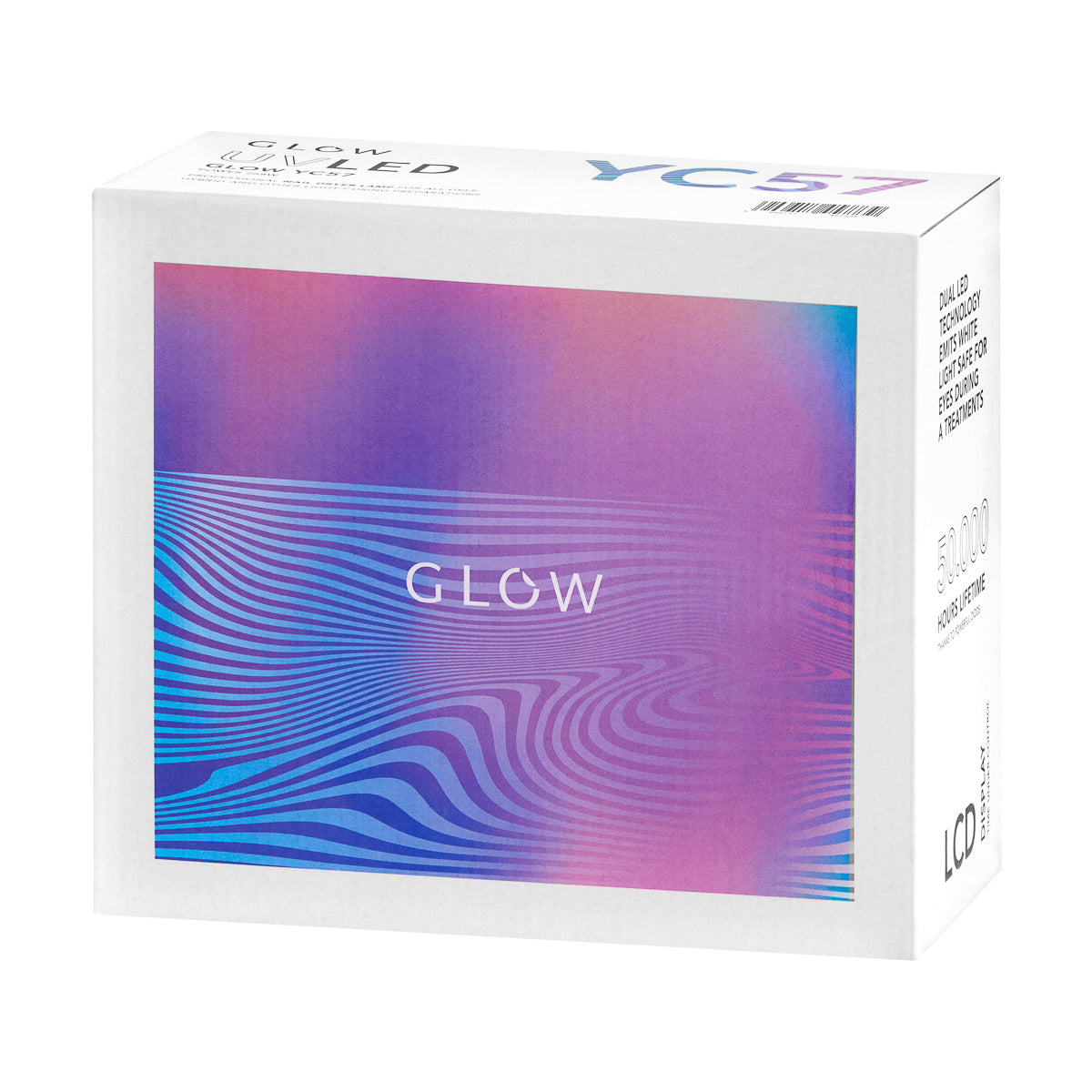 Profesionali UV/LED nagų lempa manikiūrui Glow YC57 RN (mėlyna/rožinė) 268W