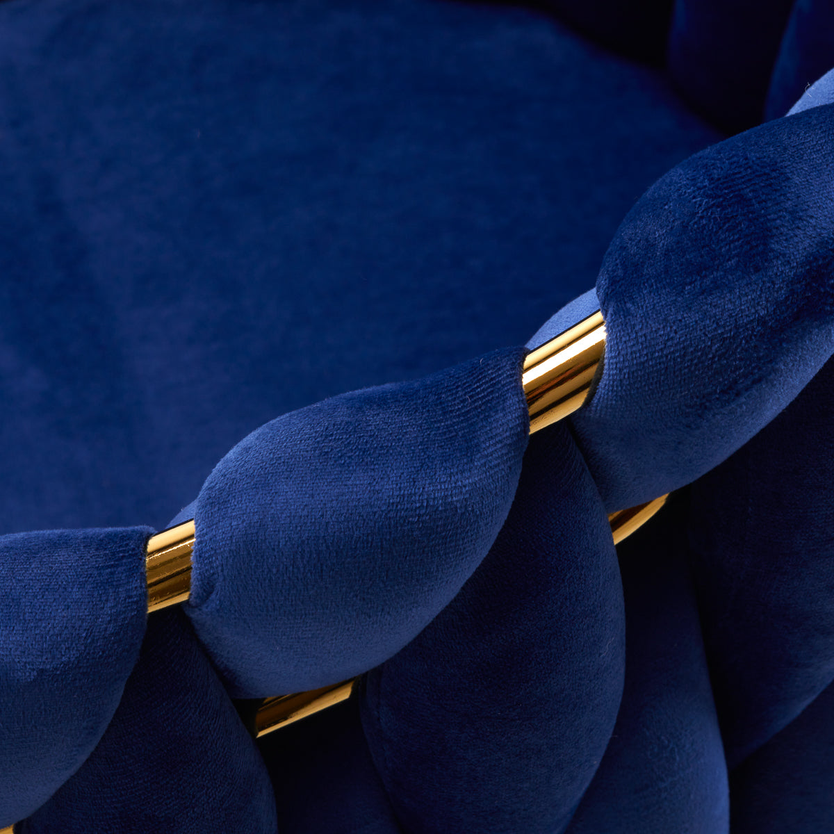 Grožio salono kėdė fotelis 4Rico QS-GW06G, aksominė mėlyna