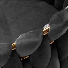 Grožio salono kėdė fotelis 4Rico QS-GW06G, aksominė pilka