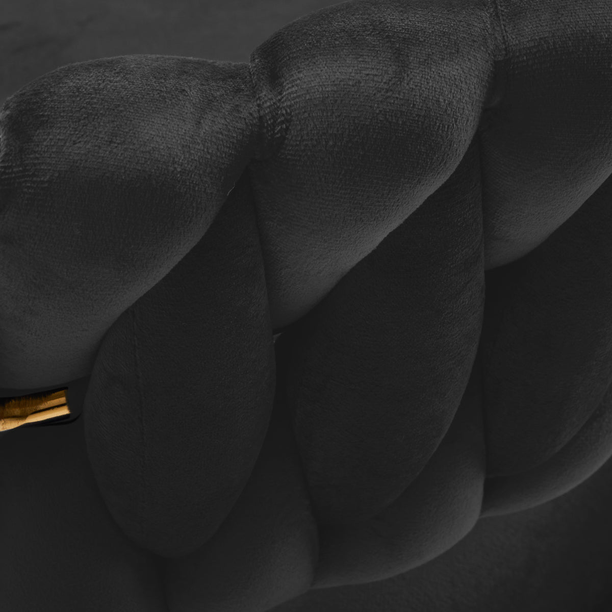 Grožio salono kėdė fotelis 4Rico QS-GW01G, aksominė juoda