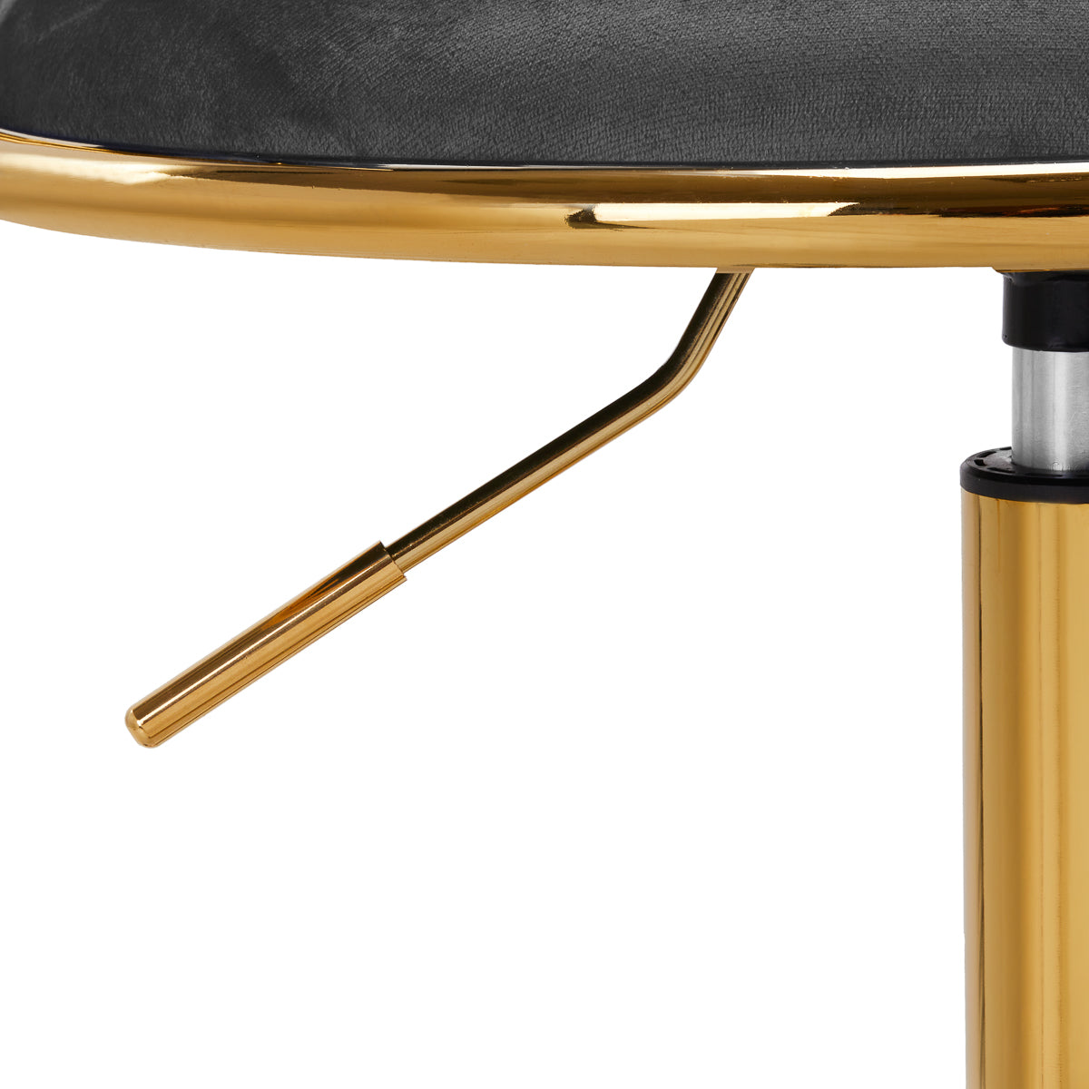 Grožio salono kėdė fotelis 4Rico QS-GW01G, aksominė pilka