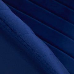 Grožio salono kėdė fotelis 4Rico QS-OF212G, aksominė mėlyna