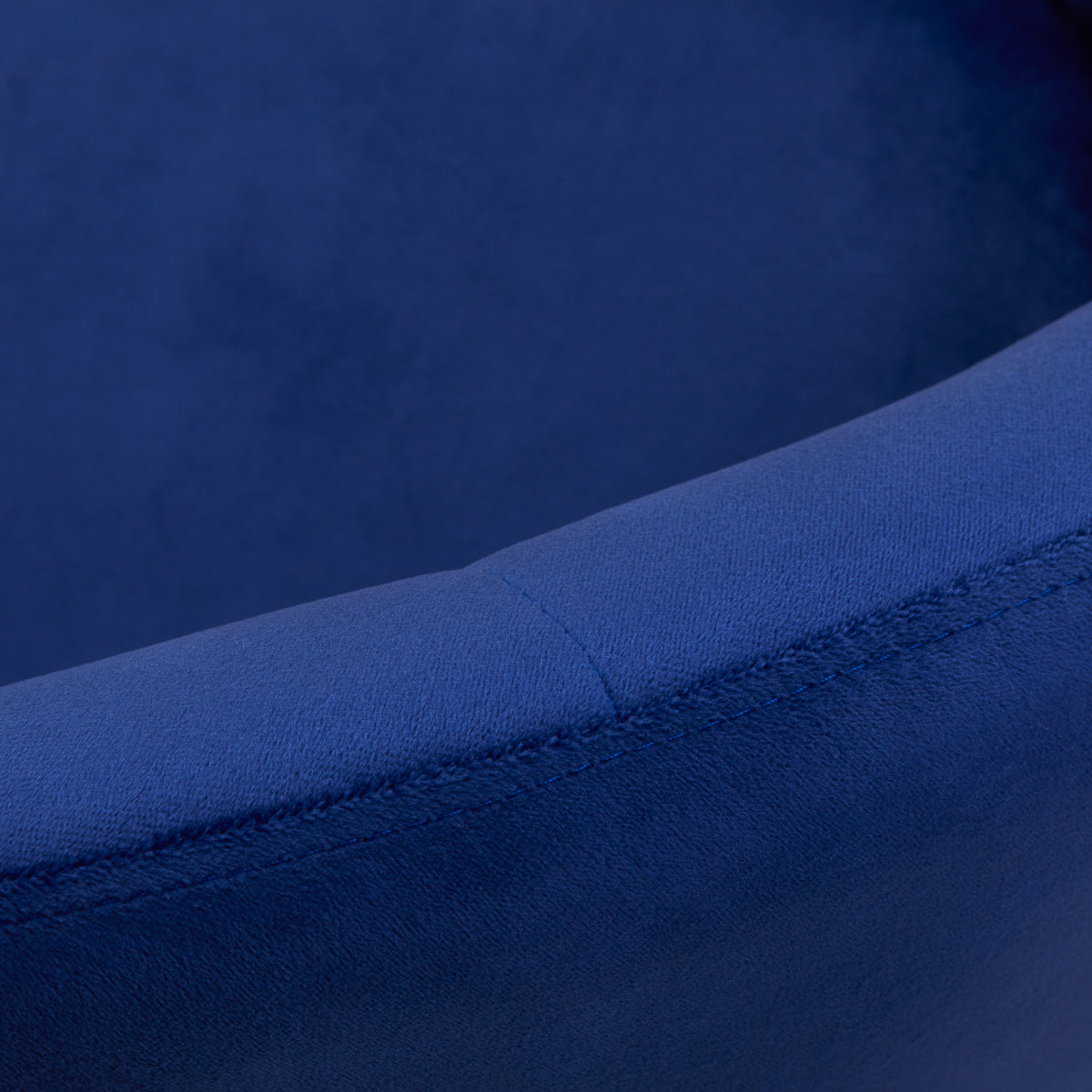 Grožio salono kėdė fotelis 4Rico QS-BL12G, melynas aksomas