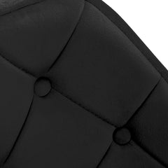 Grožio salono kėdė fotelis 4Rico QS-BL14G, juodas aksomas