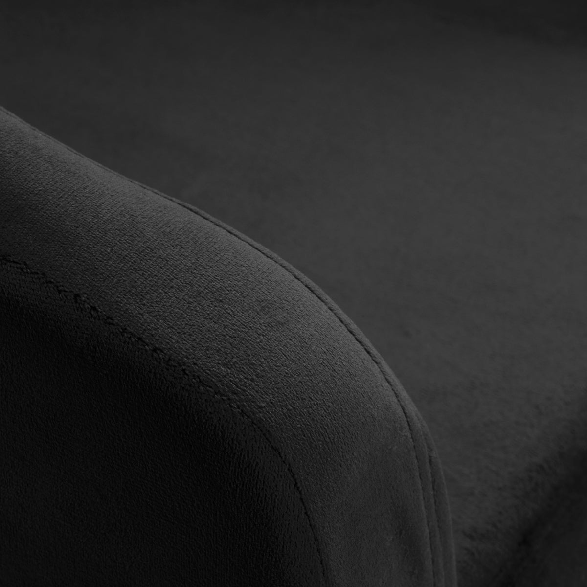 Grožio salono kėdė fotelis 4Rico QS-BL14G, juodas aksomas