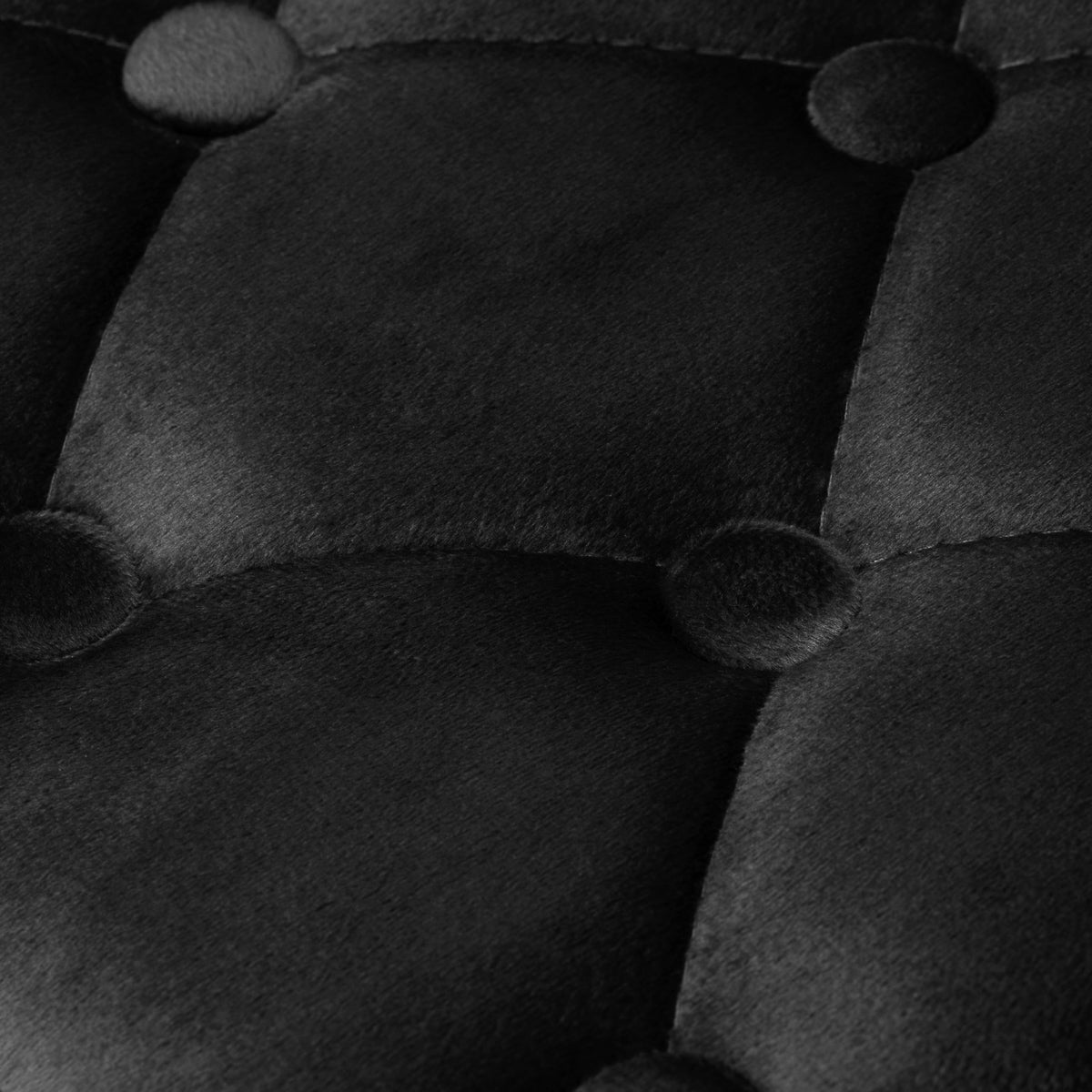 4Rico grožio salono kėdė su ratukais QS-OF213G (juoda, aksomas)