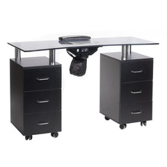 Manikiūro stalas + dulkių surinkėjas BD-3425-1+P (juoda)