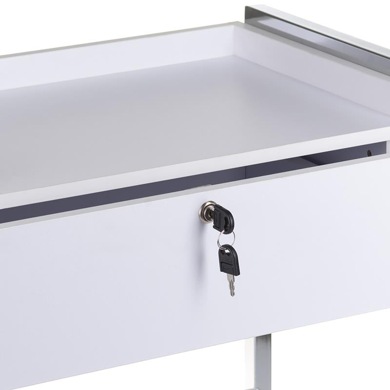 BD-6004 kosmetologinis vežimėlis / staliukas / lentynėlė, balta sp.