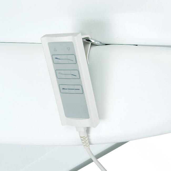 LUX Pedicure BG-273C elektrinis pedikiūro gultas, 3 el. motorai, baltas
