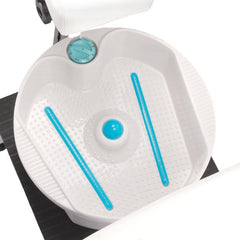 Hidraulinė pedikiūro kėdė su masažine vonele BR-2301 (balta)