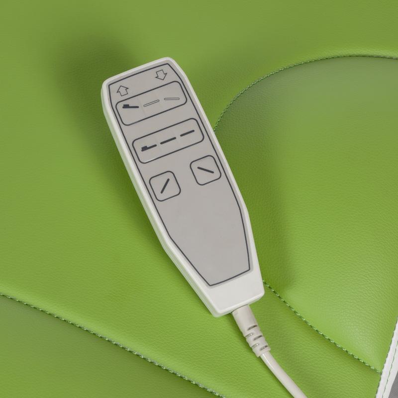 Mazaro BR-6672C elektrinis pedikiūro gultas, 3 el. motorai, žalias