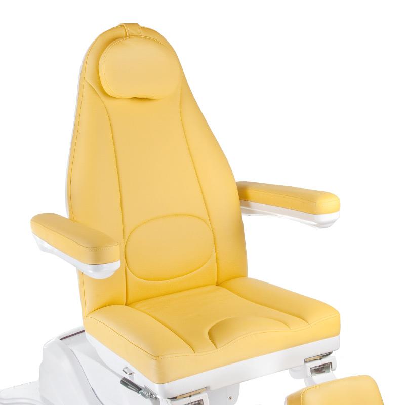 Mazaro BR-6672C elektrinis pedikiūro gultas, 3 el. motorai, geltonas