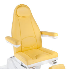 Mazaro BR-6672C elektrinis pedikiūro gultas, 3 el. motorai, geltonas
