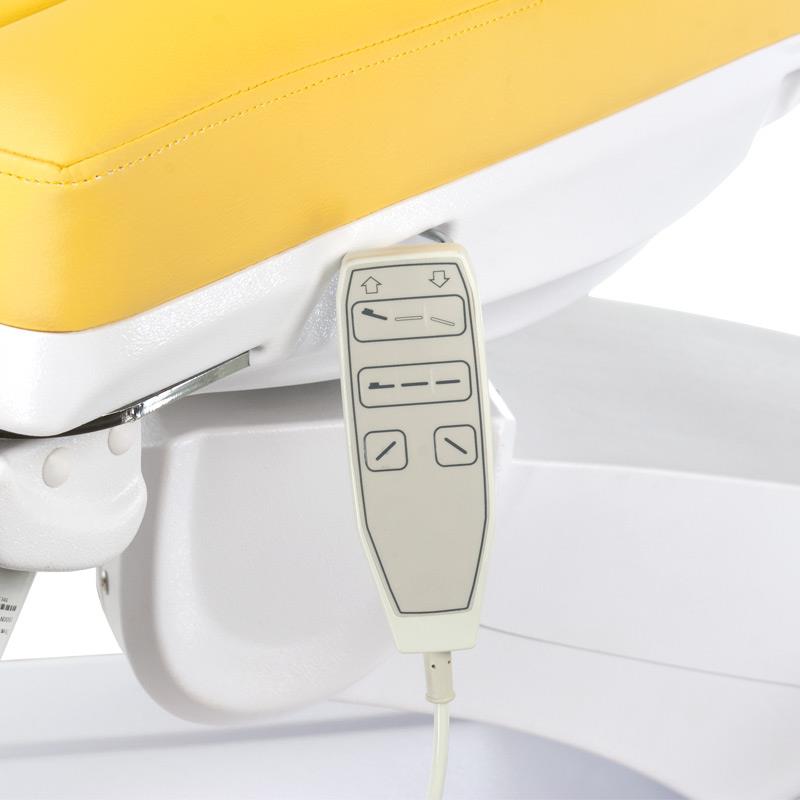 Mazaro BR-6672C elektrinis pedikiūro gultas, 3 el. motorai, geltonas