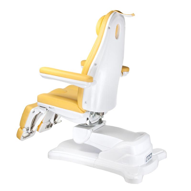 Mazaro BR-6672C elektrinis pedikiūro gultas, 3 el. motorai, geltonas