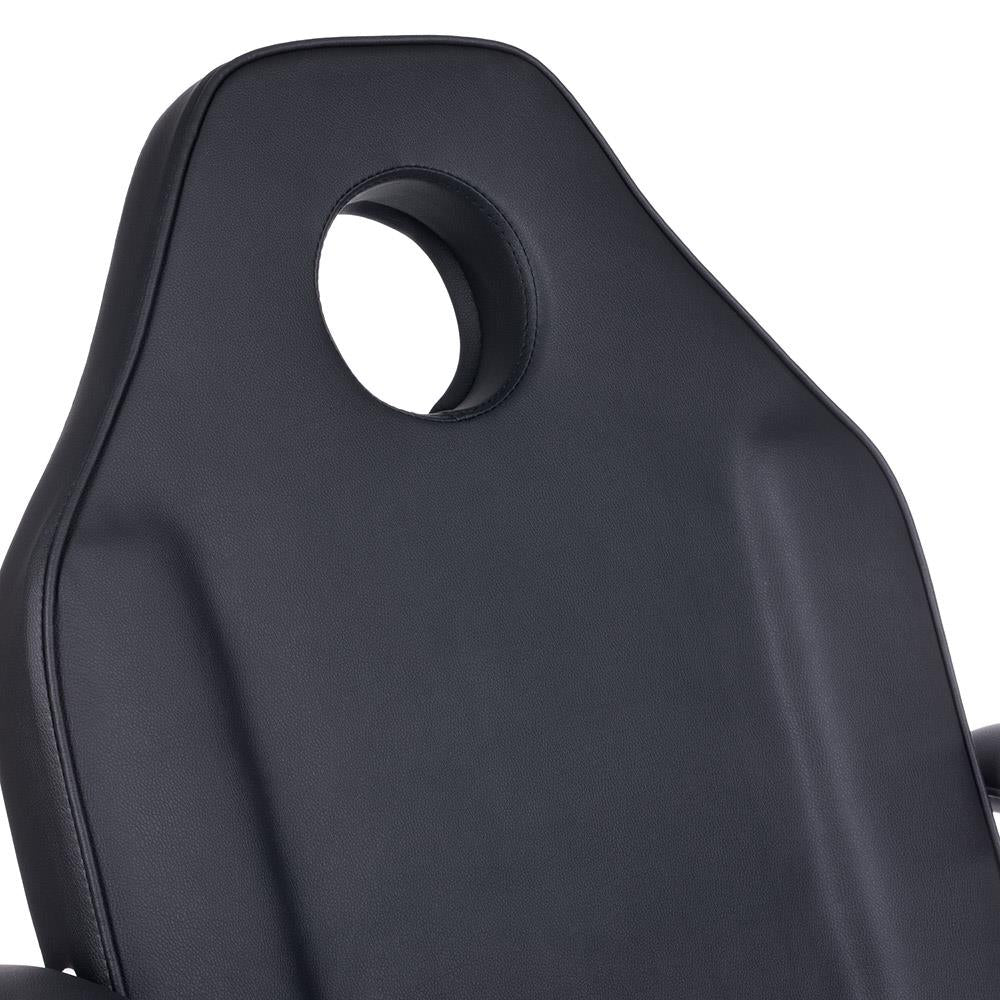 BW-263 kosmetologinis - pedikiūro gultas su porankiais, juoda sp.