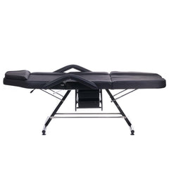 BW-263 kosmetologinis - pedikiūro gultas su porankiais, juoda sp.