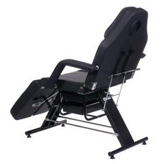 BW-263 kosmetologinis - pedikiūro gultas su porankiais, juoda sp.