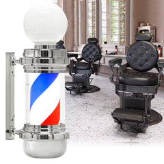 Barberio stulpas (Barber Pole) – besisukantis LED šviestuvas 68 cm, sidabrinis