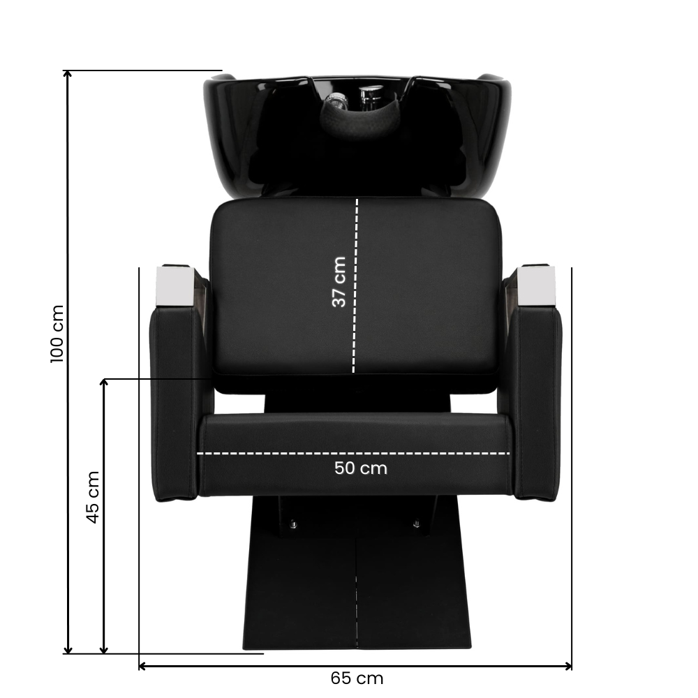 Kirpyklos plautuvė Toma V2 Silver, juoda