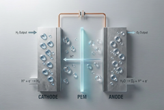 Molekulinio vandenilio inhaliatorius 900 ml/min su SPE PEM technologija