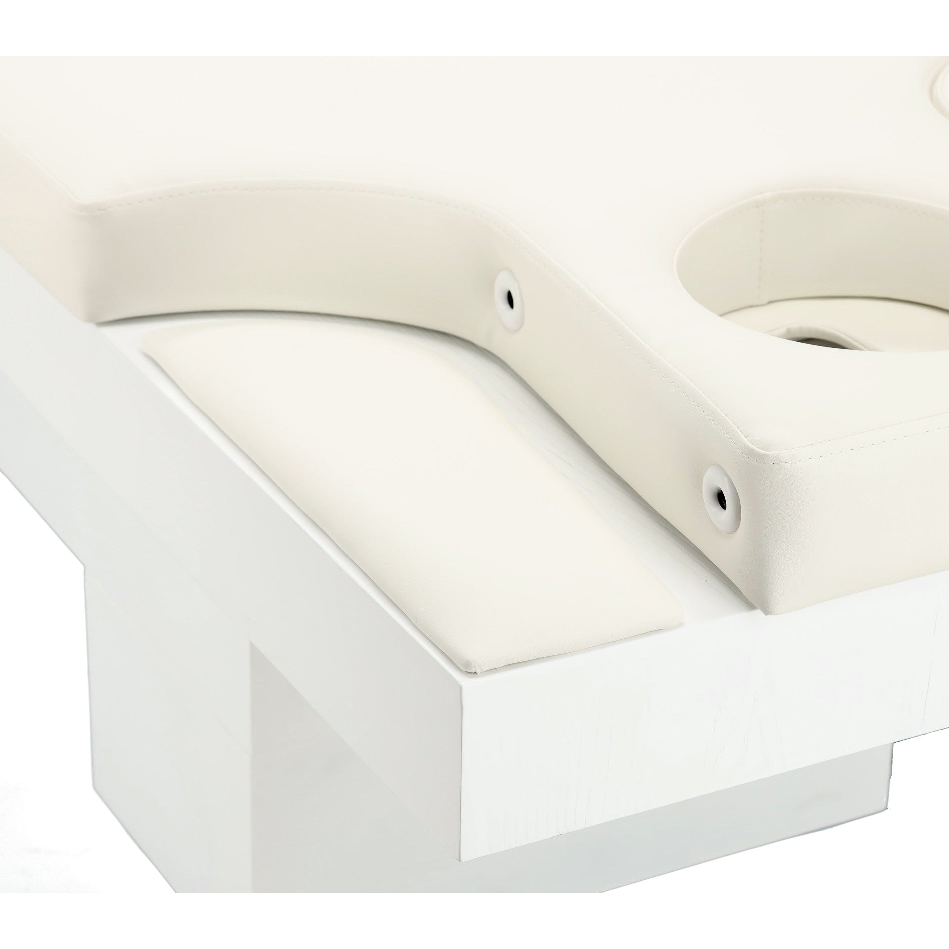 Elektrinis masažo stalas / kosmetologinis gultas su šildymu ir LED apšvietimu F245 – baltas