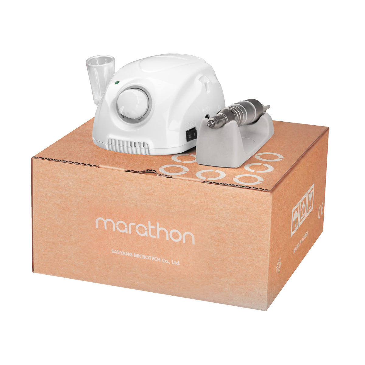 Freza nagams MARATHON 3 CHAMPION su naujos kartos rankena H200, balta sp.