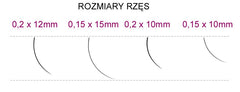 Syis - eyelashes j 0.20x 10mm 0.25g